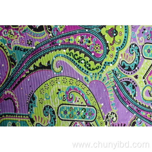 Pure Polyester Print Aop Chip Crepe Fabrics